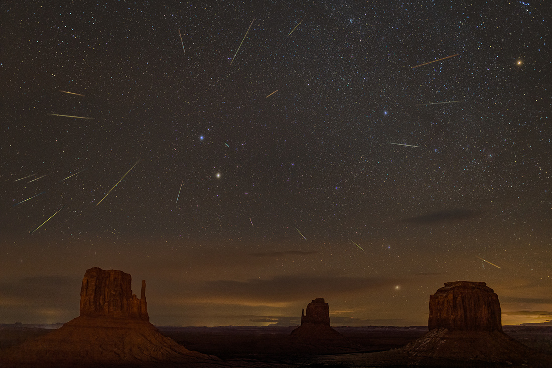 Geminids Over Monument Valley