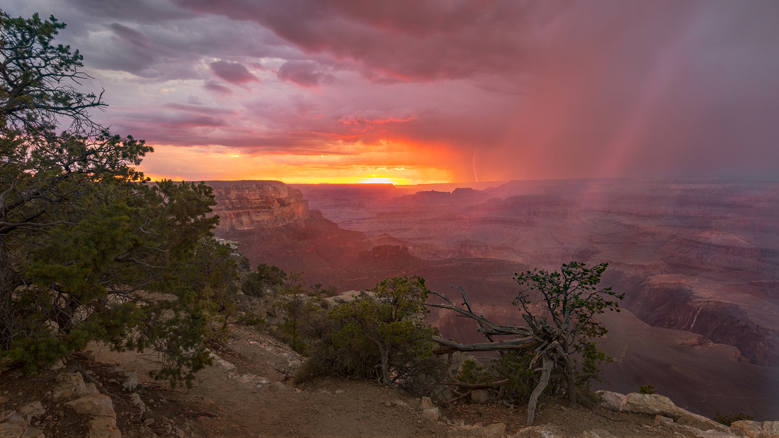 Grand Canyon Village Clearing Storm